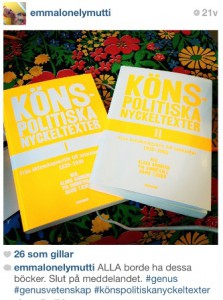 instagraminlägg om Könspolitiska nyckeltexter